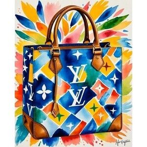 Louis Vuitton Color Tote Tribute‎ II Van Gogh 16x20 Print Limited Ed NEW